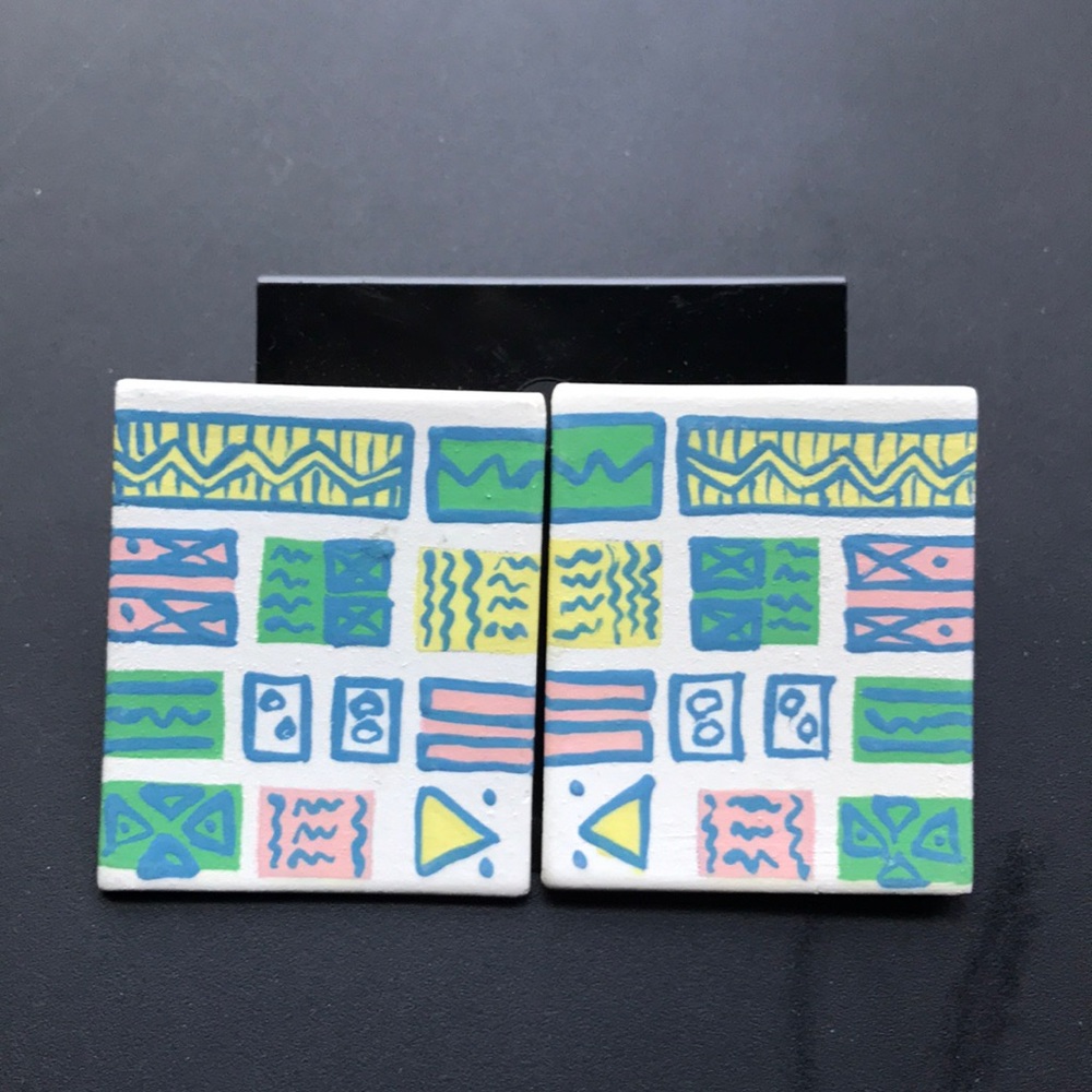 Funky Aztec earrings